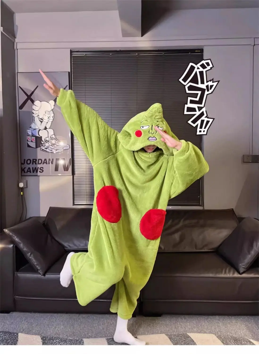 Unicorn Monster Kigurumi Onesie Pajamas Cute Cartoon Character Full Body Hooded Jumpsuit Pajamas Halloween Party Role-Playing