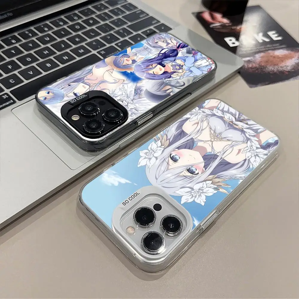 Чехол для телефона Date a Live Mio Takamiya, полупрозрачный, для iPhone 17 16 15 14 13 12 11 X XR XS Air Pro Max Plus, цветной