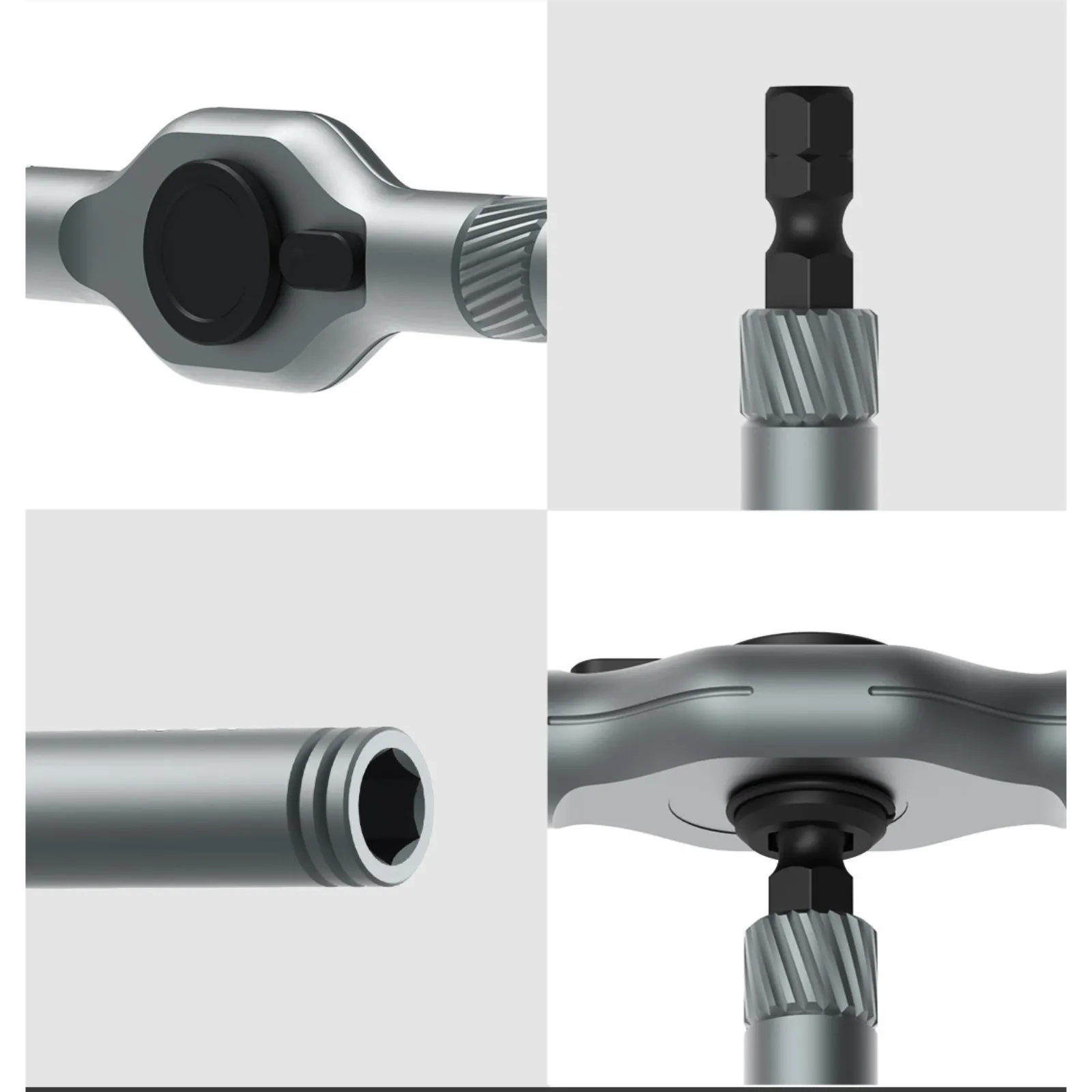 مجموعة مفكات براغي بسقاطة مغناطيسية قابلة للتحويل أداة إصلاح مع مقبض قابل للفصل مجموعة أدوات منزلية من الفولاذ