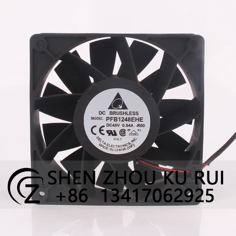 

PFB1248EHE-R00 Case Fan for DELTAT 12038 48V 0.54A Stop Alarm Frequency 120x120x38mm 12cm Converter Centrifugal Cooling Fan