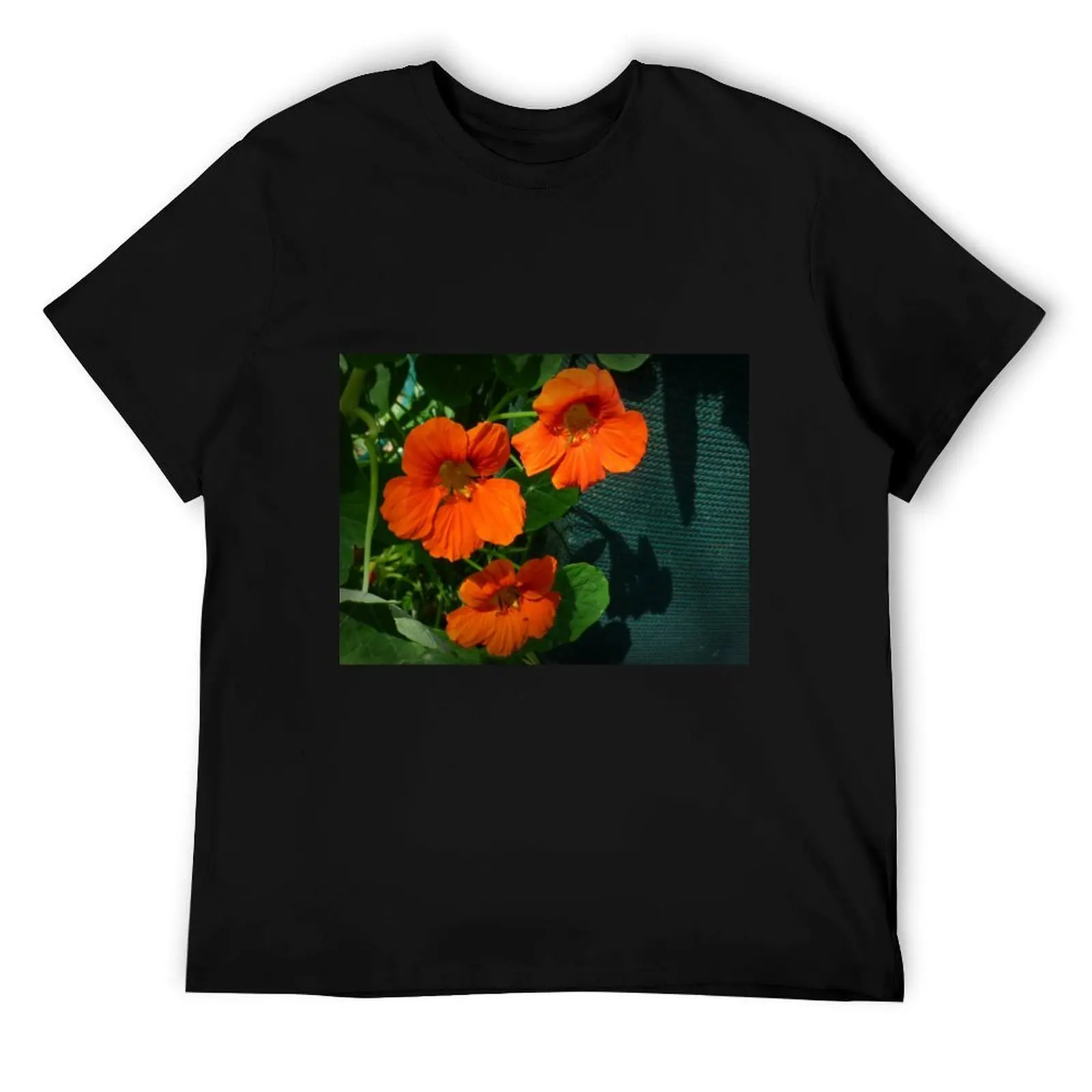 

Nasturtium выглядит хорошо в фермерском саду, весна 2018, футболки с аниме, футболки большого размера, дизайнерская футболка