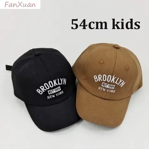Moderiktiga bokstäver basebollkeps för barn bomull mjuka barn pojkar flickor solhattar 54cm 12 best sales spårningsmössa - №4