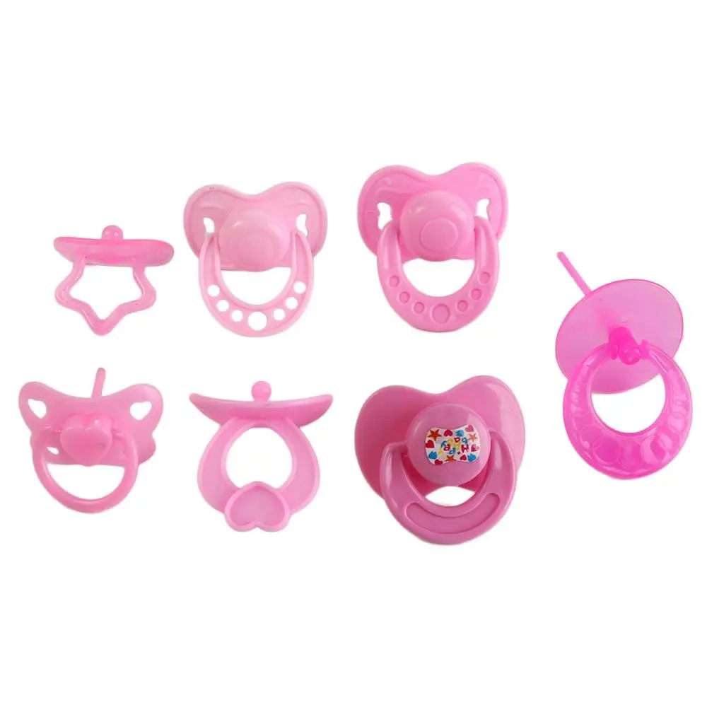 

Play House Supplies Pretend Play Doll Pacifier DIY Decoration Games Toys Miniature Pacifier Feeding Pink Pacifier Toy Kids Toy