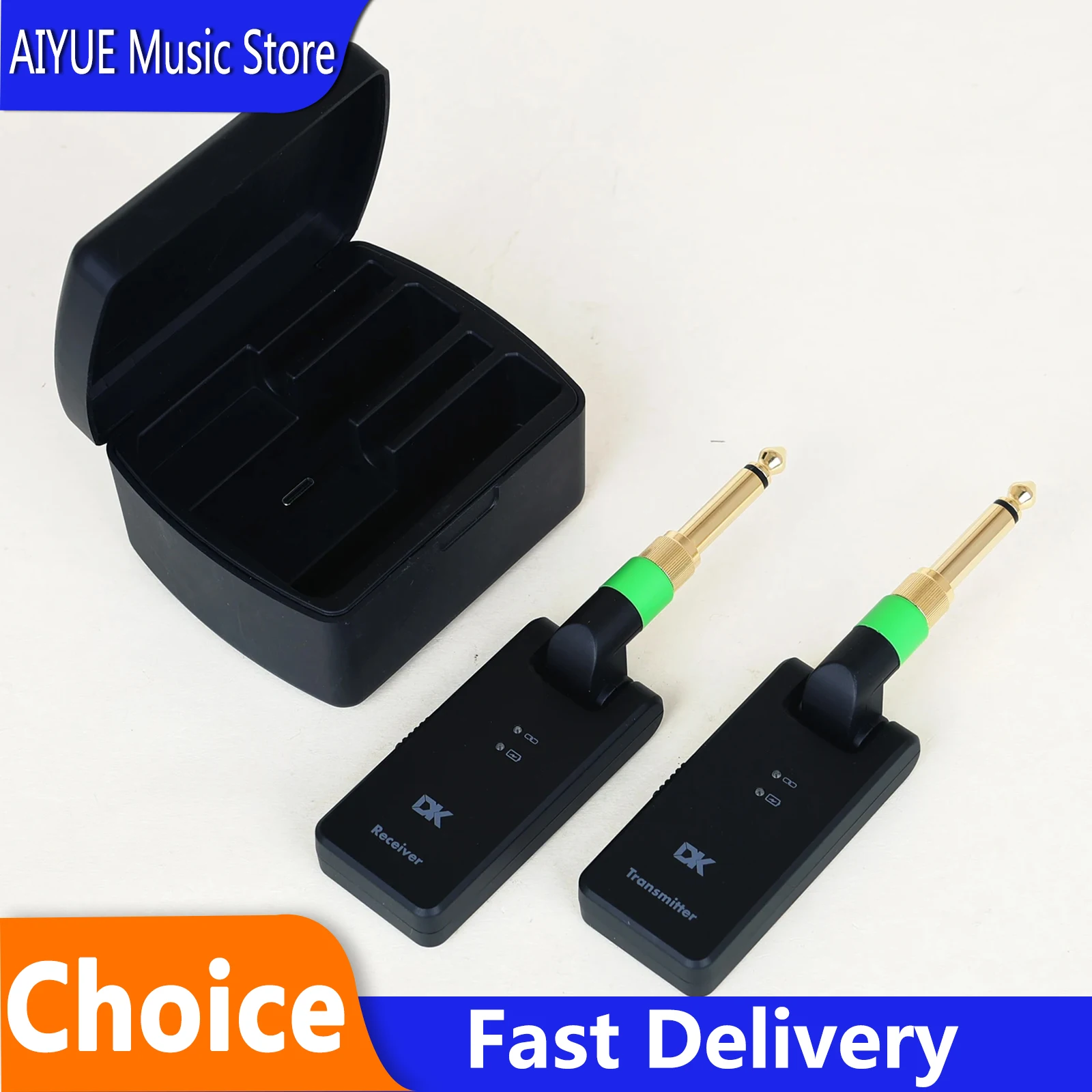 2.4G Wireless Guitar System IW‑30 Transmitter Receiver 2‑in‑1 Plug 4 Channels Rechargeable Box Wireless Adapter For Guitar Bass