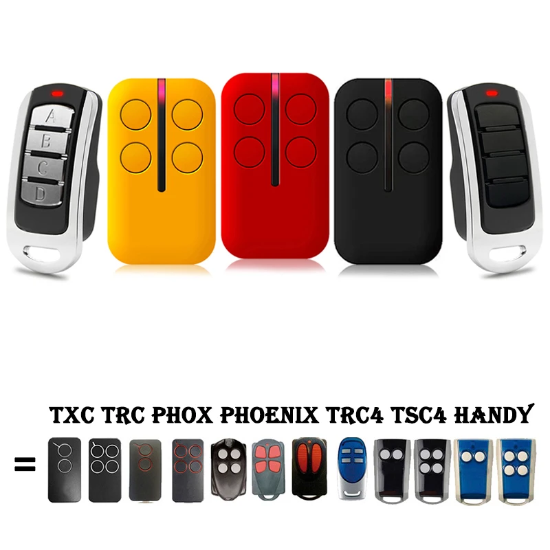 

PHOX PHOENIX 2 4 PHOX2 PHOX4 PHOENIX2 PHOENIX4 TRC4 TSC4 Garage Gate Remote Control Garage Door Opener 433.92MHz Rolling Code