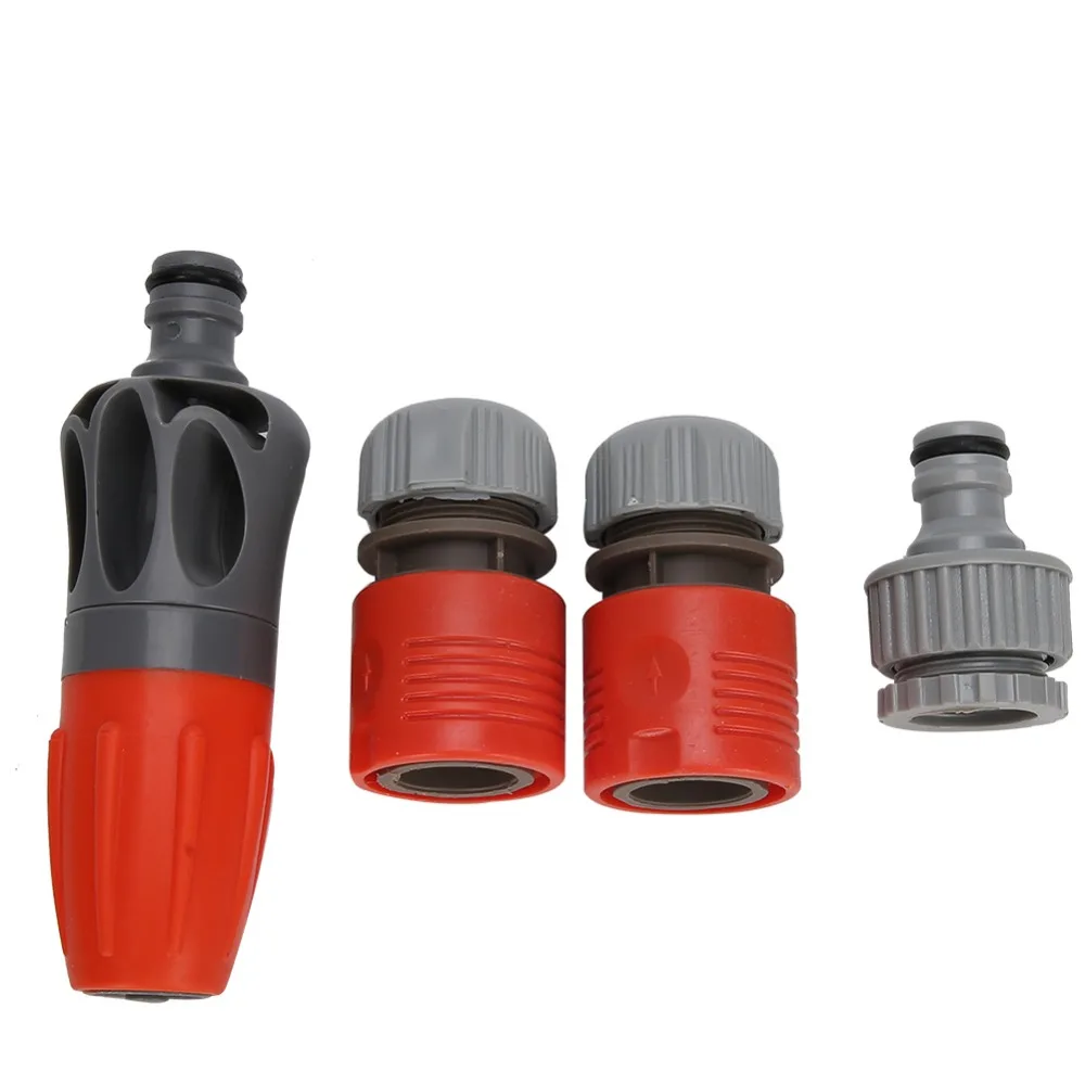 ABS + TPR Garden Hose Nozzle Ergonomic Handle 1/2 inch quick connector Water Hose Sprayer Anti-Slip Multi-Function Jet Nozzle