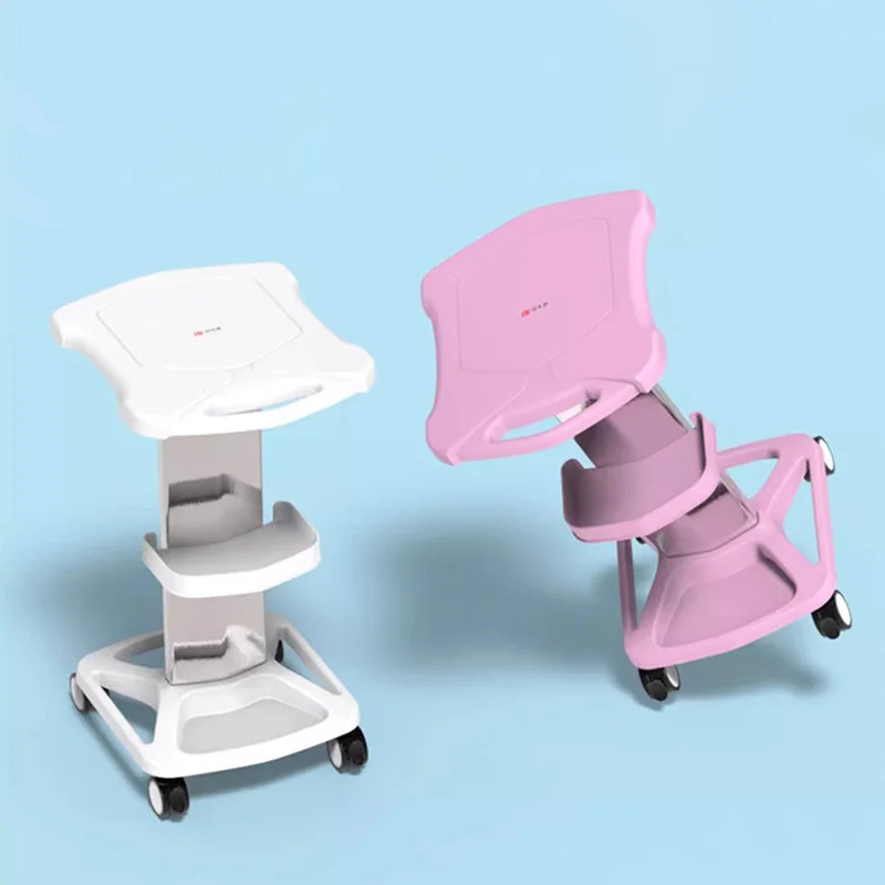 Spa Furniture Rolling Cart Acrylic Cosmetic Trolley Beauty Salon Equipment Barber Multi-purpose Wheels Rollwagen Station