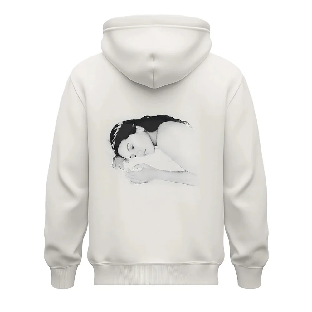 Rosalía Berghain pulóver Rosalia Lux foto Sudadera con capucha hombres mujeres moda Hip Hop Pop de gran tamaño hombre mujer suelta polar cálido sudaderas con capucha