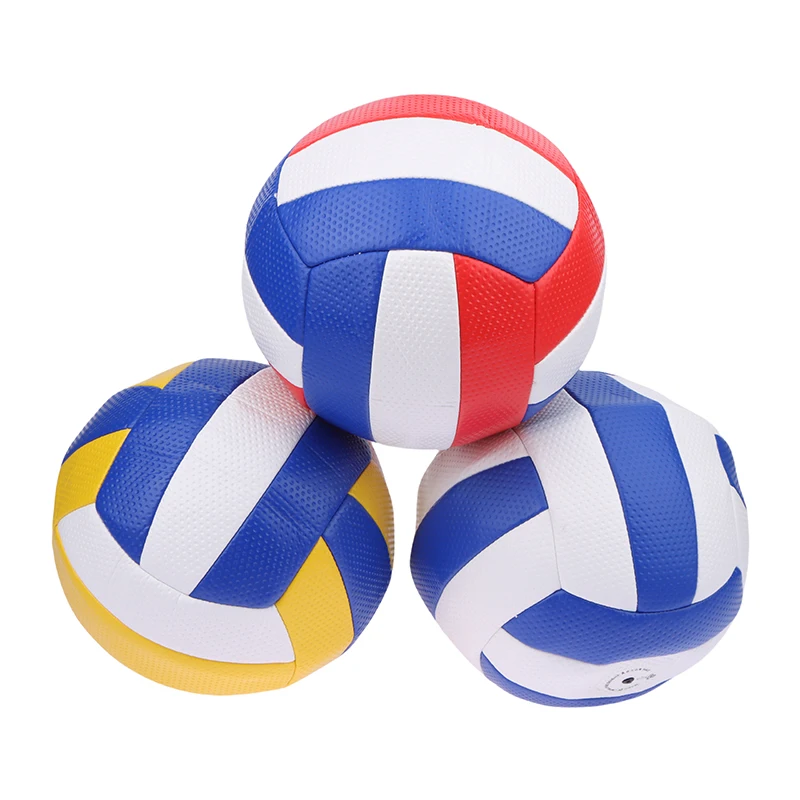 Ballon d'entraînement de volley-ball en PVC résistant à la tension, taille 5, adapté pour la plage, le camping en plein air, le jeu d'intérieur, le VPN