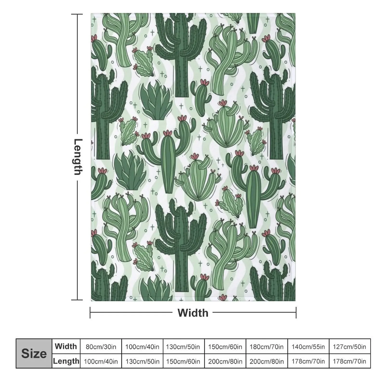 Saguaro Cactus Throw Blanket Decorative Beds Large Soft Big Decorative Throw Blankets