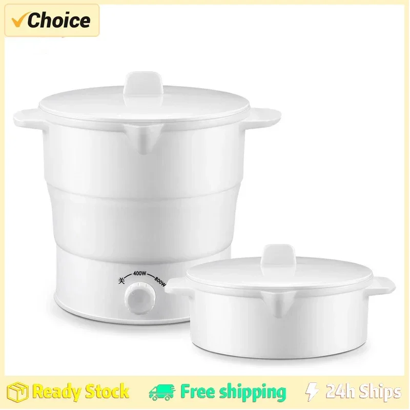 Multi Portable Foldable Silicone Pot For Travel 110/220V Kettle Electric Cook Hot Pot Water Boiler Camping Folding Electric Pot