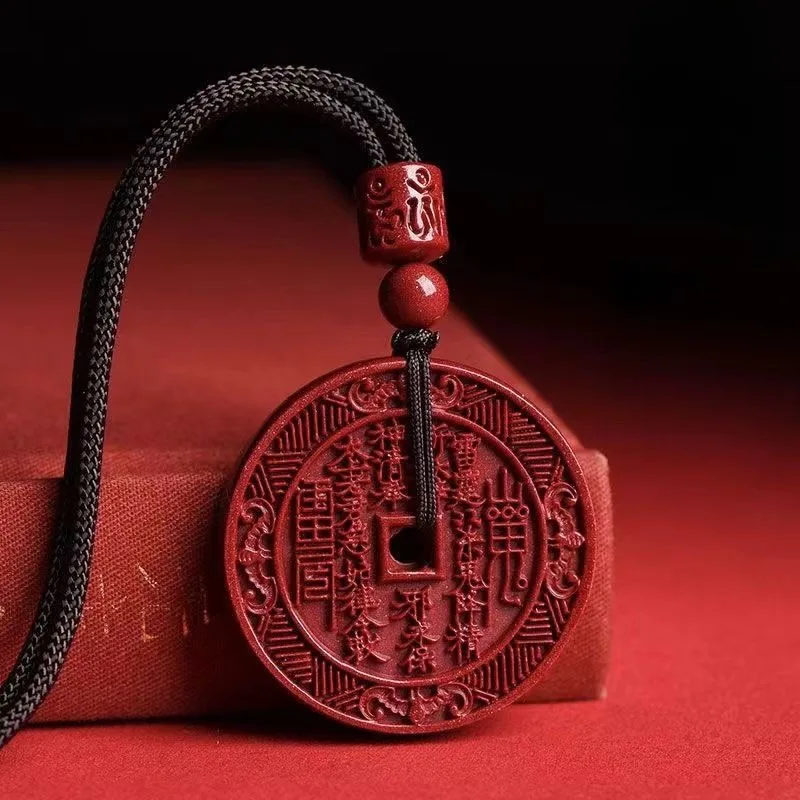 Shan Gui Spends Money on Cinnabar Imperial Necklace for Men and Women.