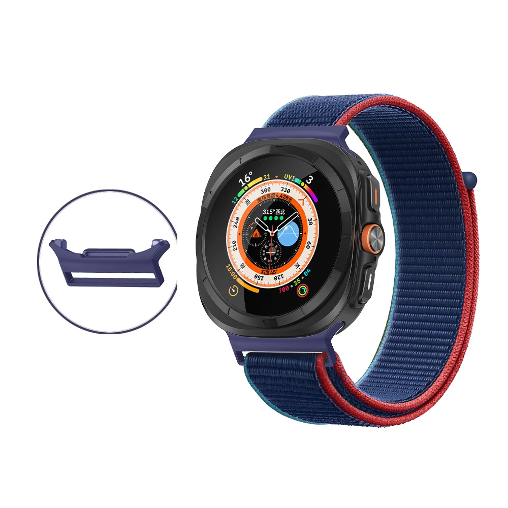 Correa de nailon para Samsung Galaxy Watch 7 Ultra, pulsera ajustable de 47mm, accesorios para iWatch Galaxy 7 Ultra Band