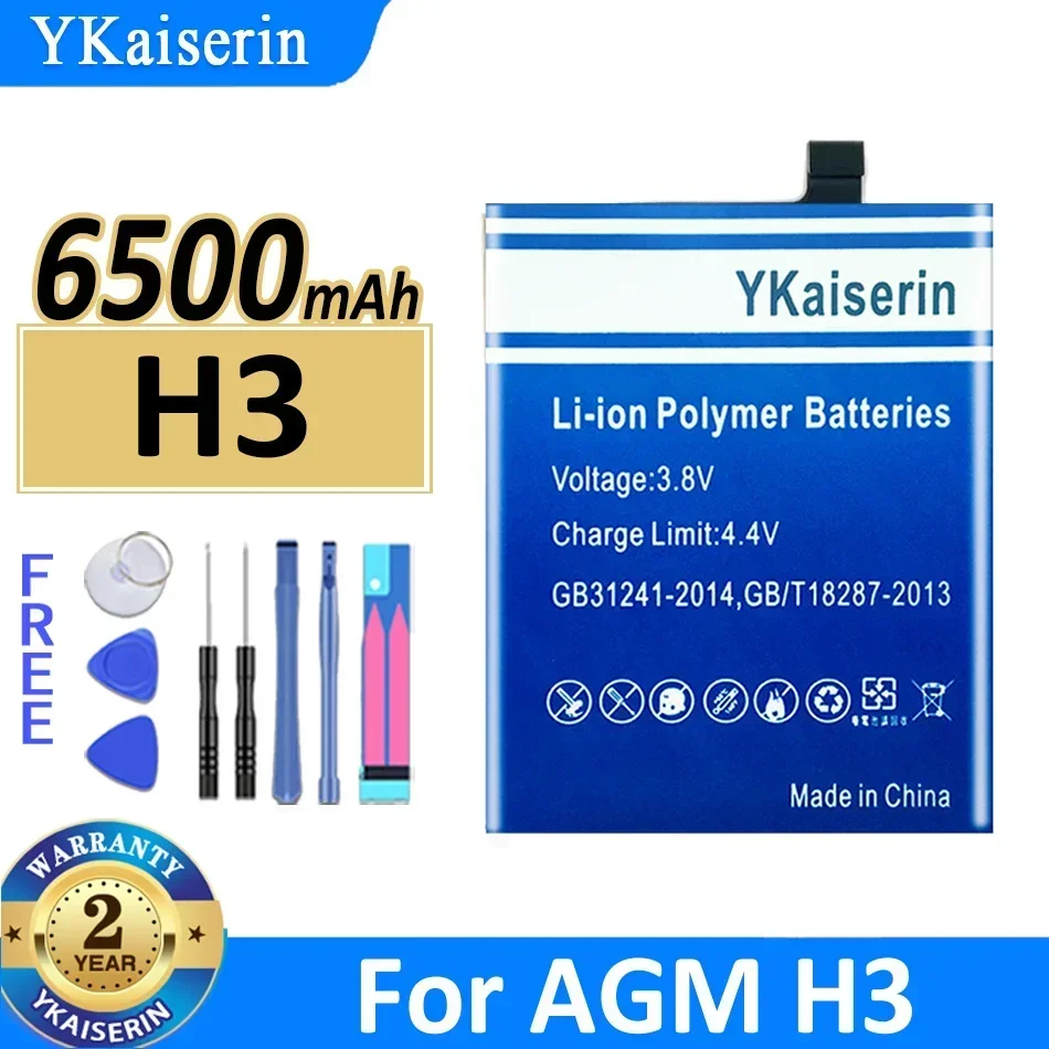 

Аккумулятор YKaiserin H2 5100 мАч/6500 мАч для аккумуляторов AGM A10 H1 H3