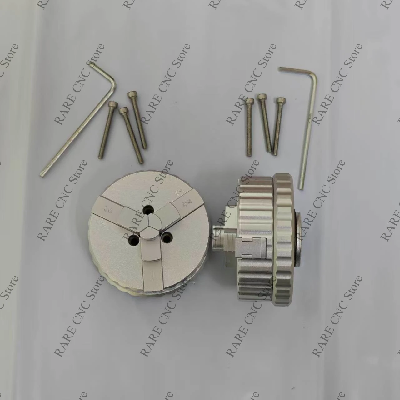 Three-Jaw Vise Chuck Mini Bench Clamp High-Precision Aluminum for Drilling Watch Repair & Small Pendulum Clock Repair Caliper