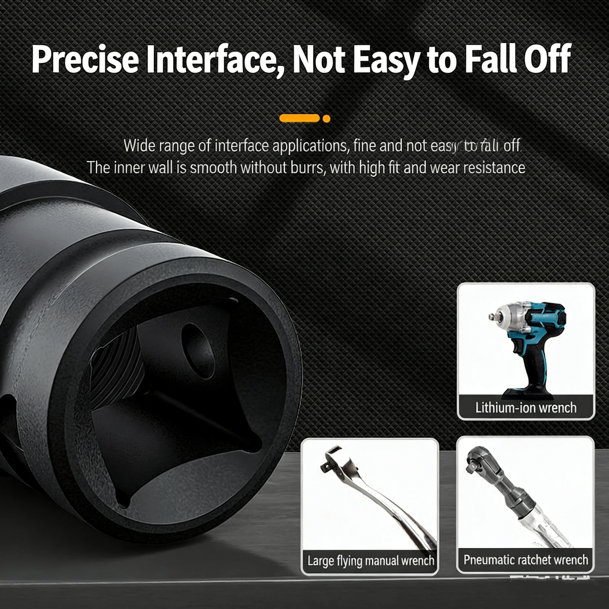 1/2 3/8 1/4 Inch Wobble Retractable Socket Adapter 360 Degree Swivel Knuckle Joint Air Impact for Pneumatic Wrench Tool - view 3