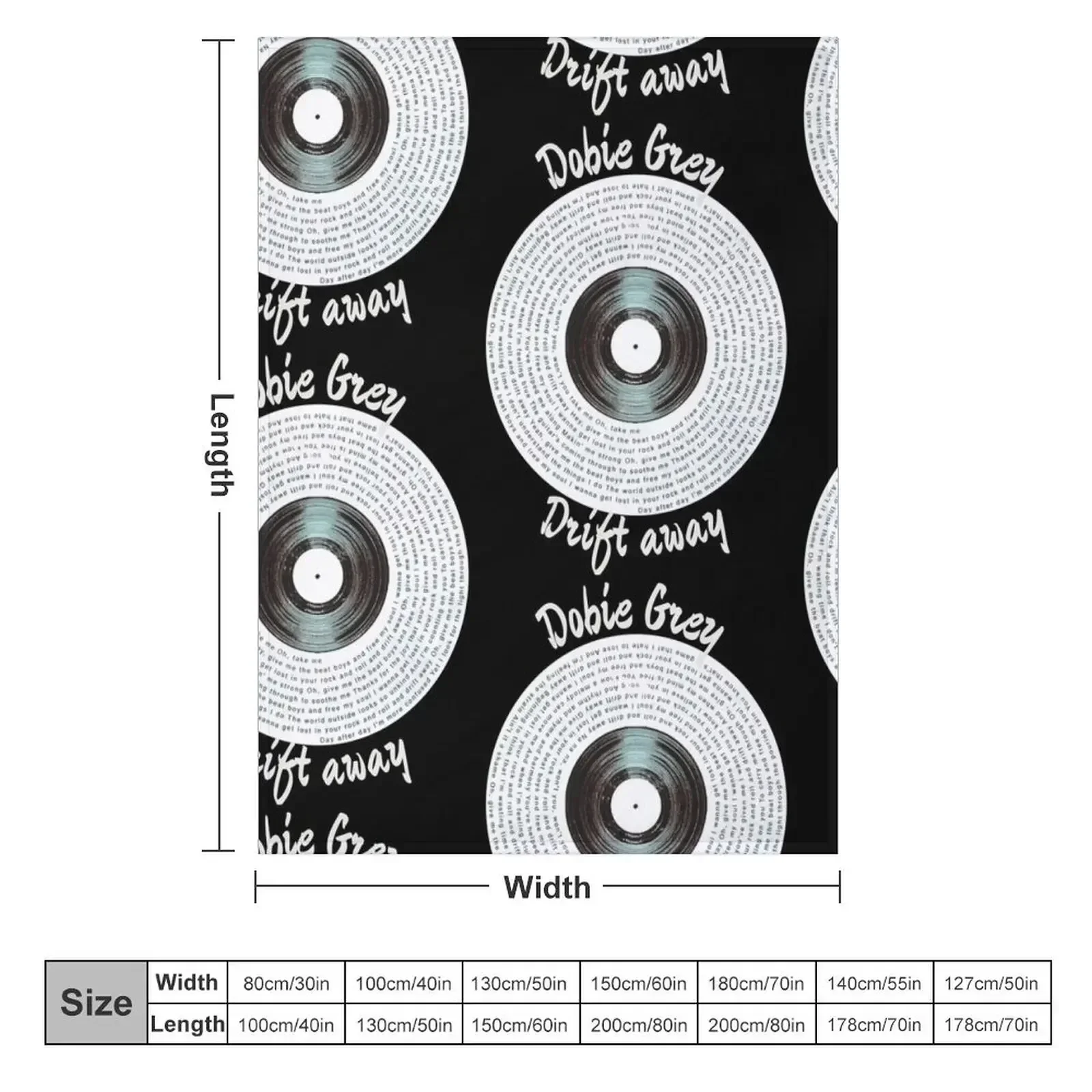 drift away Dobie Gray, lyric Throw Blanket couch cozy soft plush fuzzy picnic outdoor blanket
