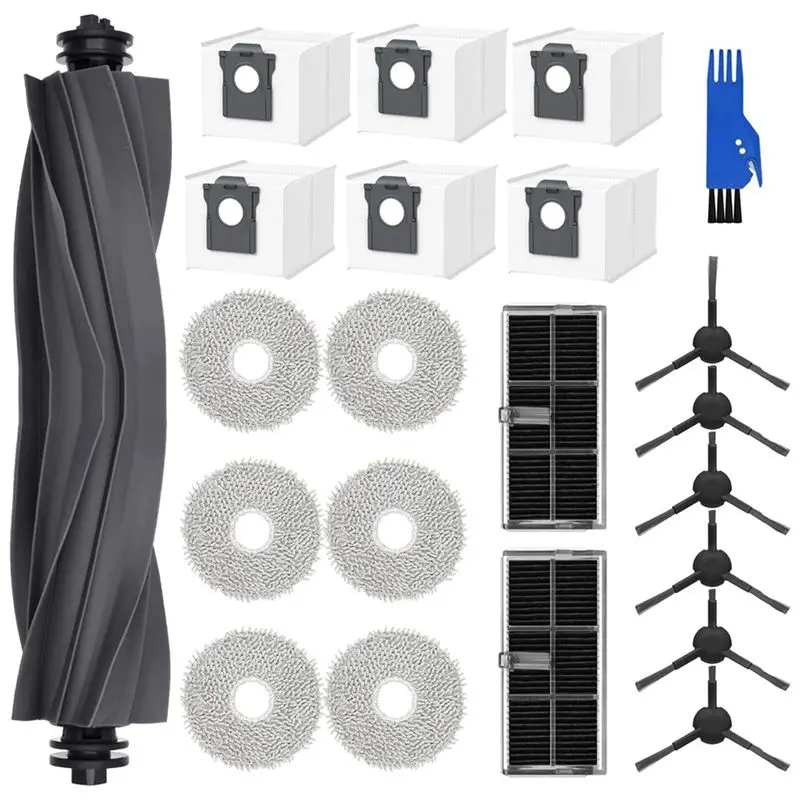 Y51A-For Dreame L10s Pro Ultra Heat Robot Vacuum Cleaner Main Side Brush Hepa Filter Mop Cloth Dust Bags Accessories