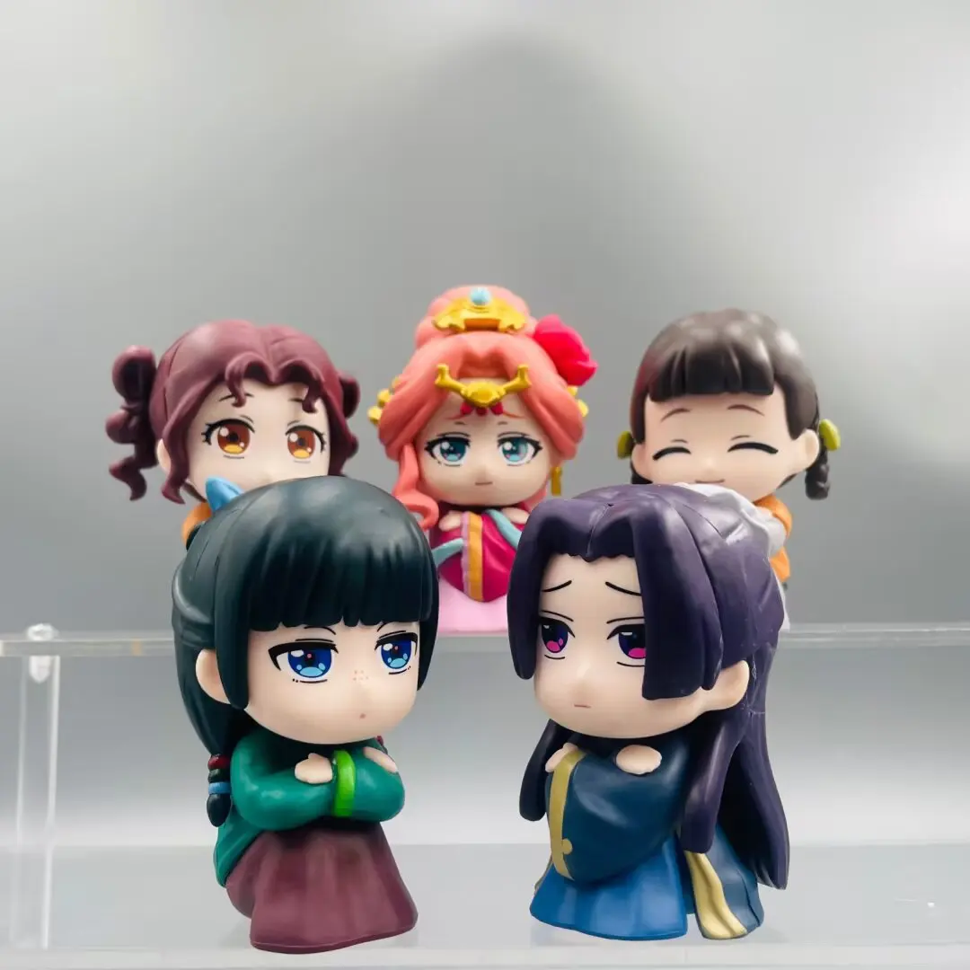 

The Apothecary Diaries Q Version 5 шт. Cat Maomao Yuyehui Renshi Xiaolan Zicui Sitting Pose Набор фигурок