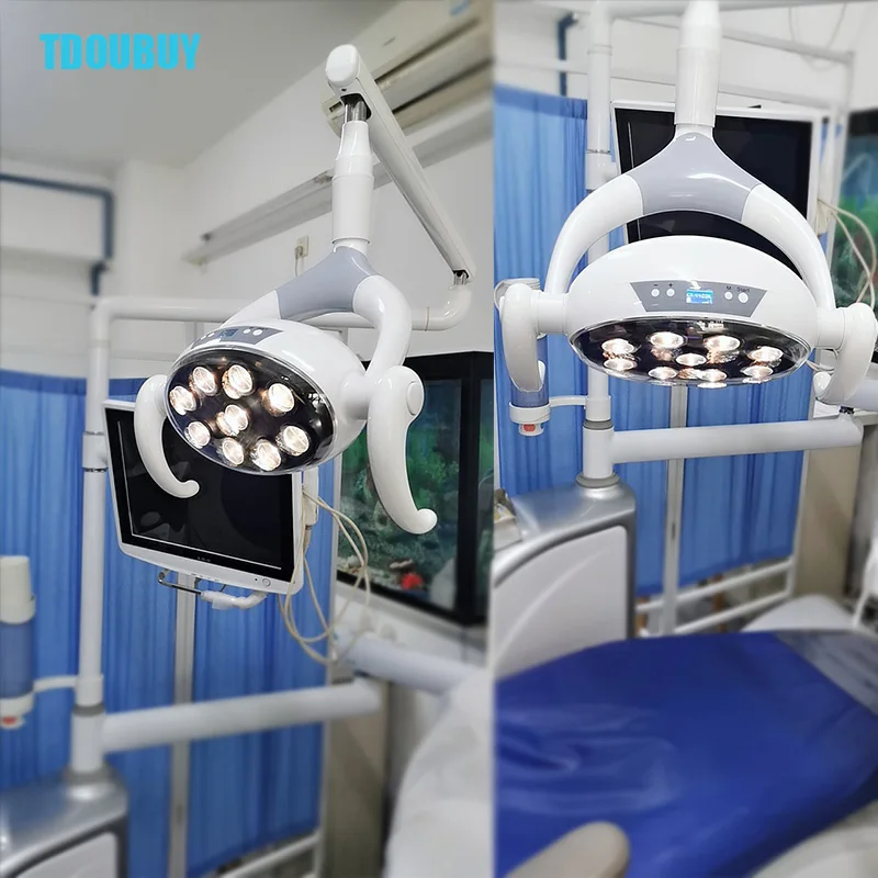 Tdoubuy 28W 8ระดับของการปรับแสงแบบเต็มทางการแพทย์หลอดไม่มีเงาในช่องปากหลอดไฟฝังในช่องปาก