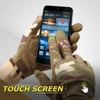 TouchScreen Tactical Gloves Camouflage Paintball Shooting Airsoft Combat Hunting Shock-proof Full Finger Glove Bicycle Men Women 3