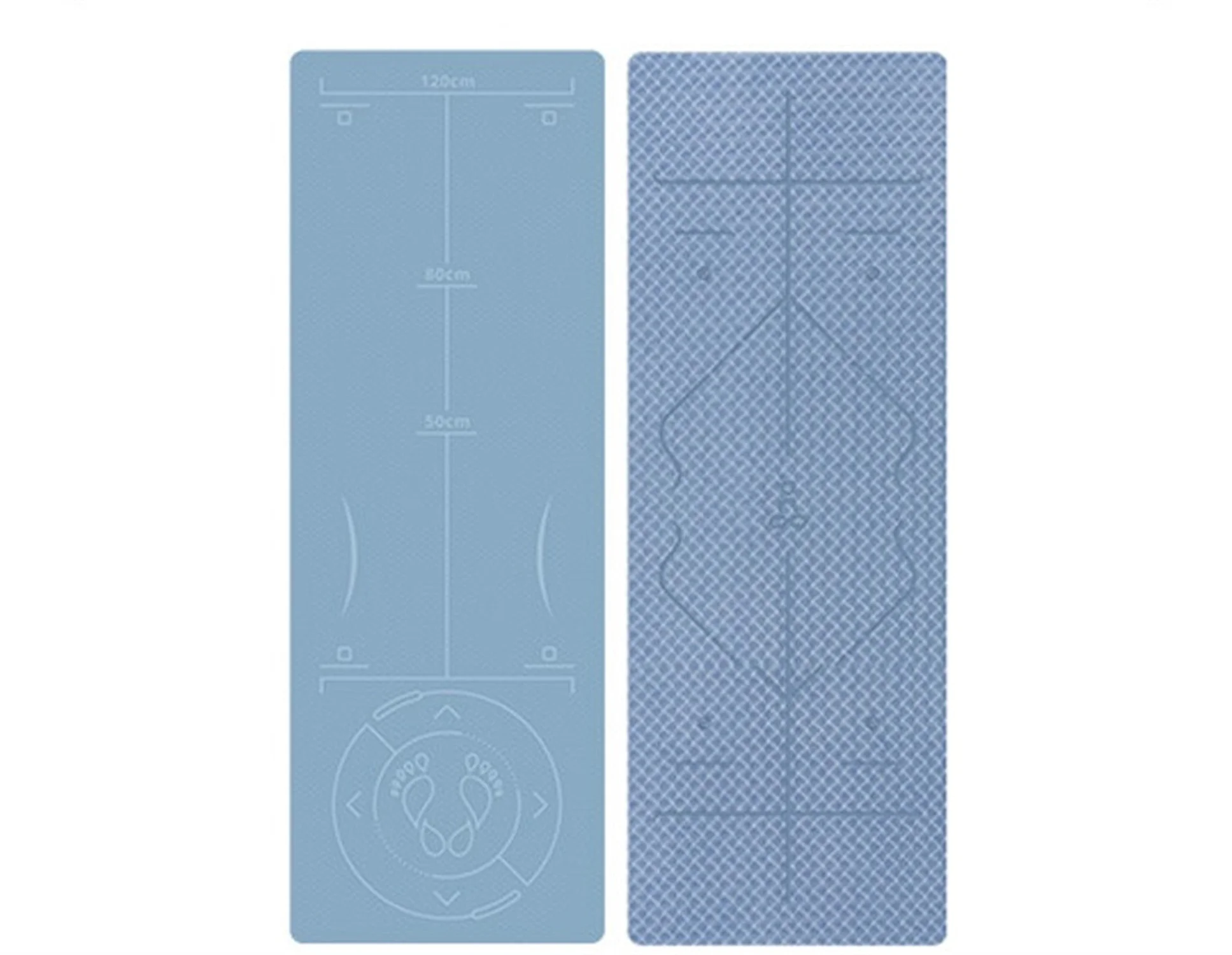 20326TPE yoga mat thickened single and double color three-dimensional line dance fitness skip rope special anti-slip silent