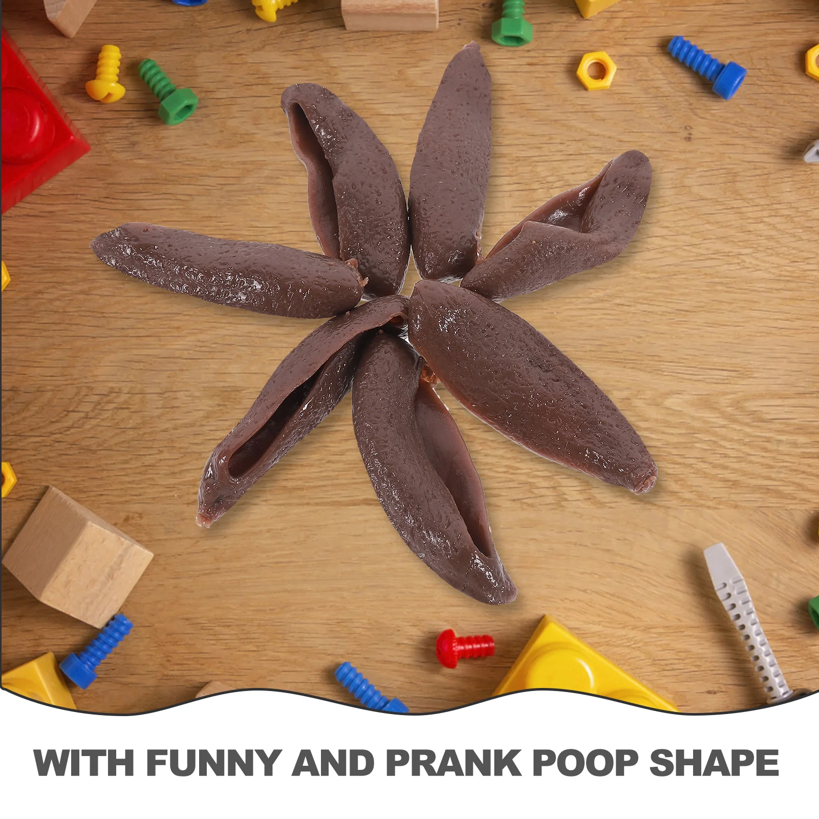 

20 Pcs Ejection Poop Toys Prank Tricky Funny Props Fake Plaything Novelty Tpr April Fool's Day Child Kids