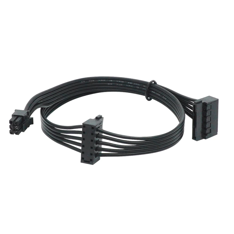 Cable de alimentación Mini de 6 pines a 2 SATA de 15 pines para Dell Vostro 3070 3670, 1 unidad