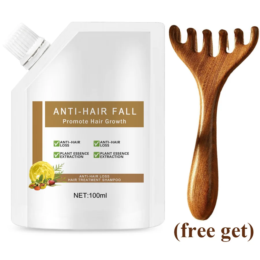 Anti-Hair Fall Haarausfall-Shampoo, Anti-Haarausfall-Shampoos, Ginseng-Ingwer-Haarwachstumsshampoo, Pflanzenöl-Kontroll-Conditioner