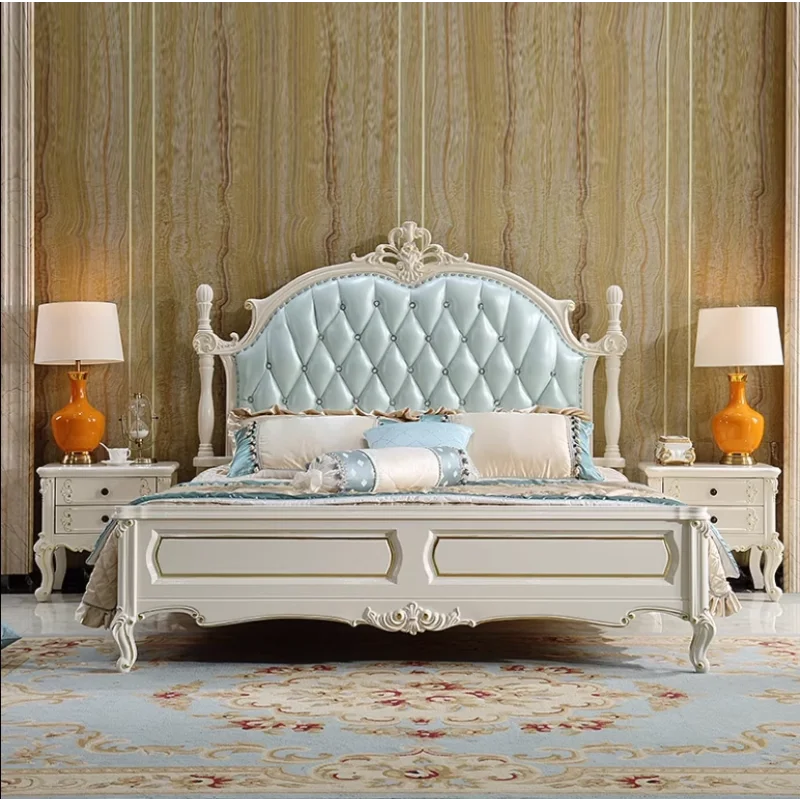 Aesthetics Soft French Bed Frame High End Design Fashionable High Quality Twin Bed Frame Organizer Create Muebles Home Furniture