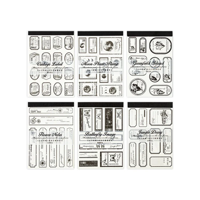 30 pcs Vintage Detachable border material paper Creativity Hand Account Scrapbooking accessories Planner Craft Supplies