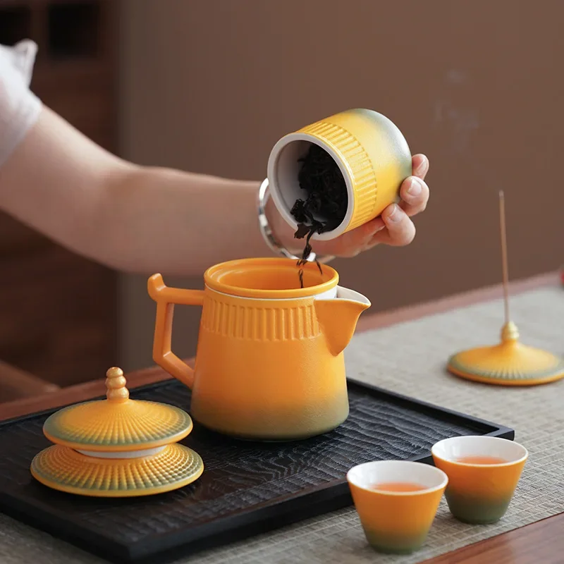 Forbidden City Cultural and Creative Travel Tea Set Beijing Characteristic Souvenir High-end Practical Gift Chinese Travel Gift
