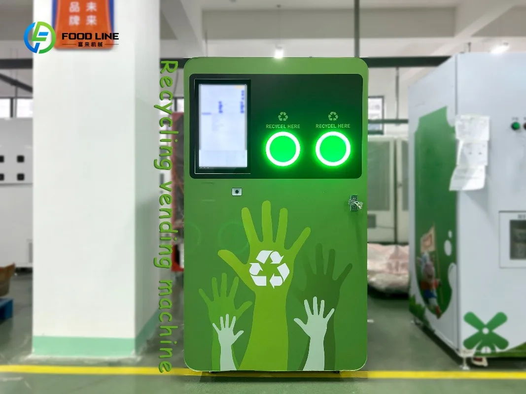 Customized Best-selling Reverse Vending Machines That Recycle Aluminum Cans and Plastic Bottles by Scanning QR Code