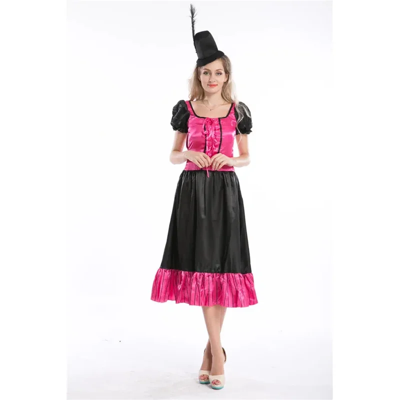 Halloween costume dress red can fancy dress Explorer show girl costume burlesque Wild West outfit 4 colors cow girl cosplay