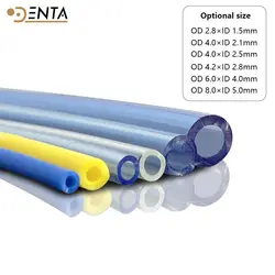 5m Meters Food Grade Dental PU Silicone Soft Water Air tube Pipet Tube Dental Chair Unit Water Bottle Pipe Tubing Spare Parts