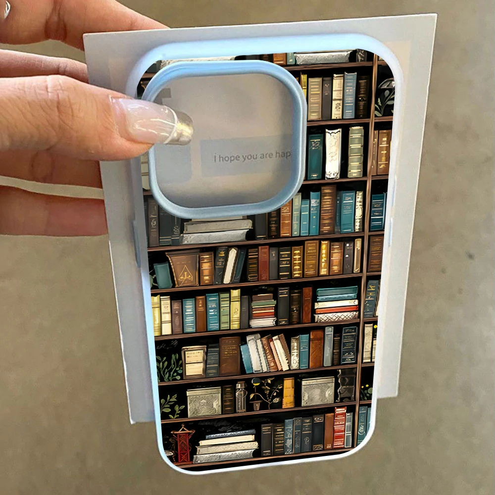 für Xiaomi Redmi Note 14 13 12 11 10 Pro Plus 4G 5G Redmi 14C 13C 15C Retro-Bücherregal-Muster Kunst-Handyhülle Silikon-TPU-Cover – Detail 3