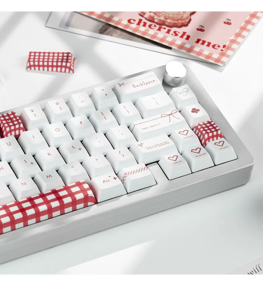 Sweet keycaps Original height PBT Full five-sided sublimation Customized mechanical keyboard keycaps Personality