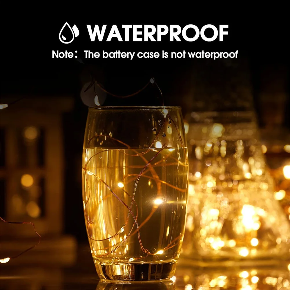 20 LED 10 Packs Wine Bottle Lights Copper Wire Fairy String Light Warm White Bottle Stopper Atmosphere Lamp for Xmas Holiday