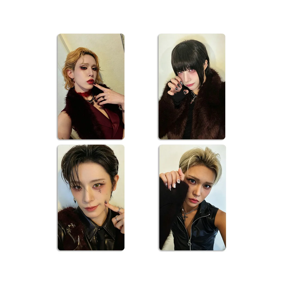 4Pcs/Set Idol Group XLOV New Series Asia Tour 2026 In Manila Periphery Lomo Cards Postcards WUMUTI RUI HARU HYUN Fans Gifts image 2