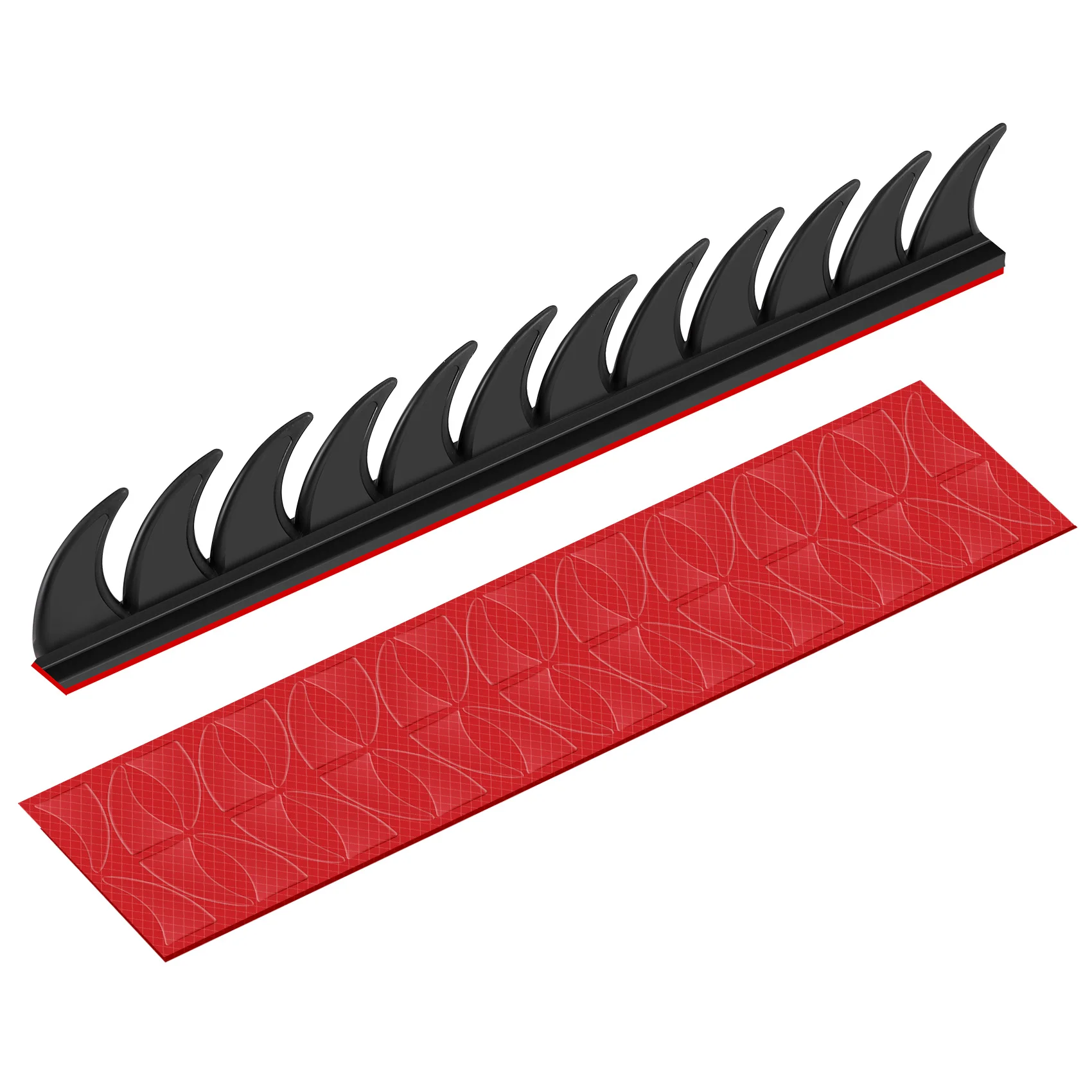 

AEE4-Reflective Motorcycle Helmet Mohawk Spikes Rubber With Red Helmet Decals(Helmet Not Included)