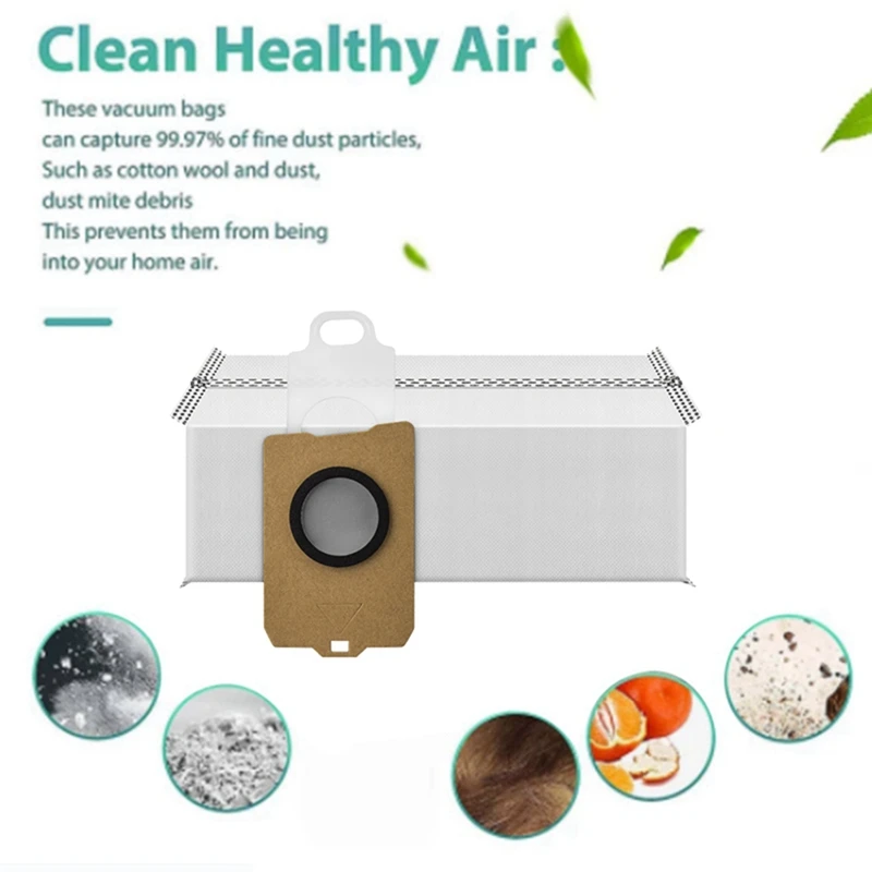 Sacchetti per la polvere da 12 pezzi per Narwal 001 accessori per aspirapolvere sacchetti per la polvere della spazzatura pezzi di ricambio di ricambio