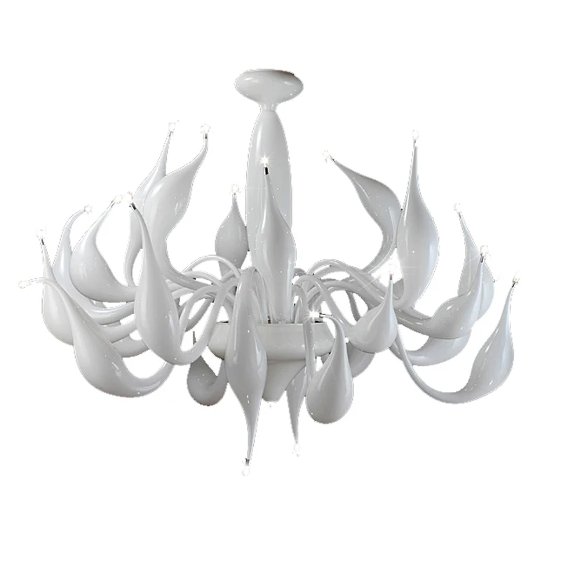 

Large Chandelier Light For Foyer Staircase Lobby Italian Swan Neck Chandelier For Living Room Dining Room Hanging Light Fixture