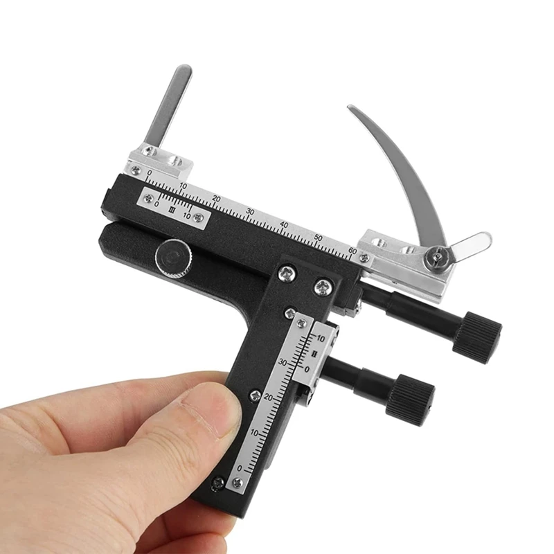 FULL-Microscope Mechanical Stage, Mechanical Stage Microscope, Professional Attachable Mechanical Stage Caliper With Scale