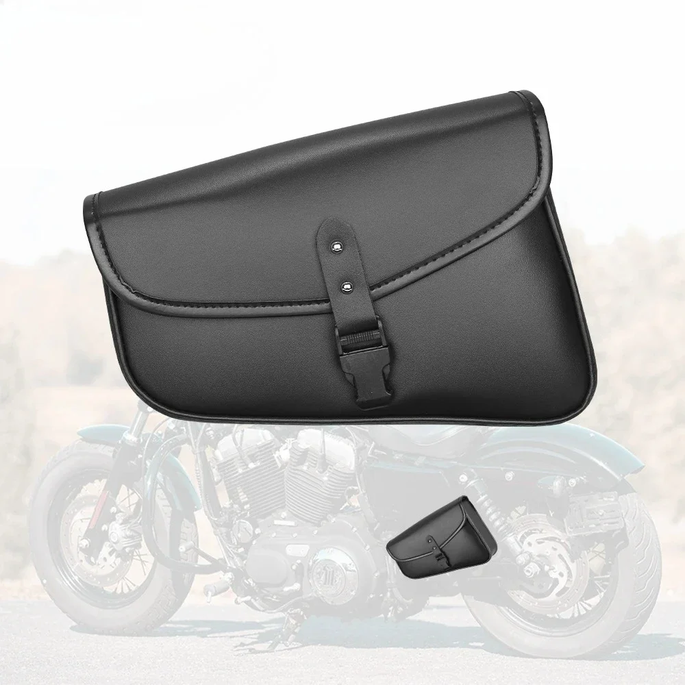 Motorcycle Saddlebags Waterproof PU Leather Side Swingarm Tool Bag Storage Bag for Honda Rebel 300 250 500 for Yamaha for BMW