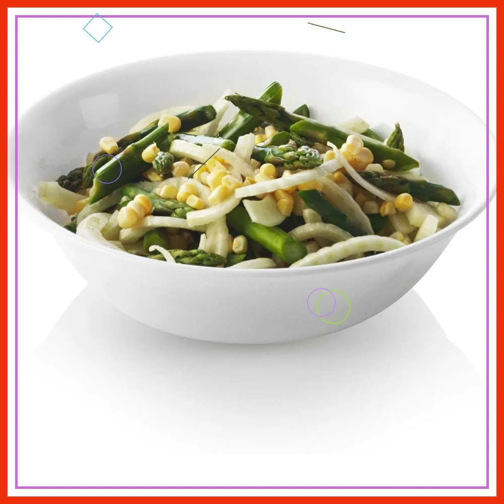 

4-Pack Glass Serving Bowls, 1-Quart Capacity, Winter Frost White Design for Everyday Use