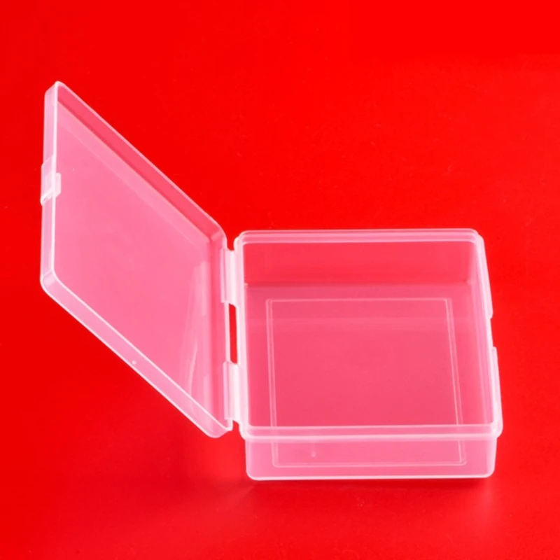 2x Transparent Plastic Box Playing Card Case Organizer Empty Gaming Cards Deck Case Snaps Closed for Regular Sized Poker