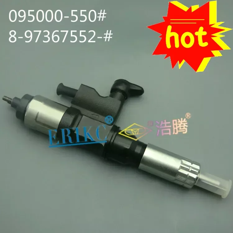 ERIKC 5500 Common Rail Injector 095000-5500 (8-97367552-1) Auto Engine Diesel Injectors 0950005500 (8973675521) for denso