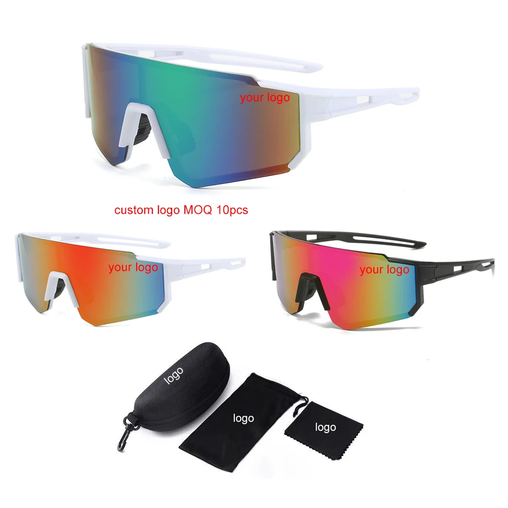 

Hot selling：Latest Dazzling Outdoor Designer Futuristic UV400 Sports Glasses Logo for Cycling Sports Glasses Sunglasses