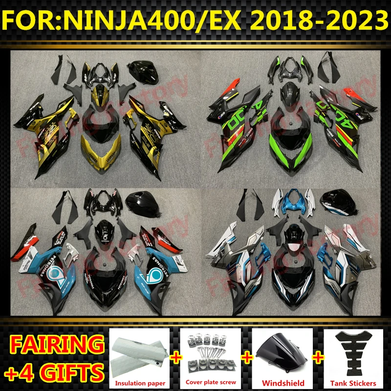 NEW Motorcycle Whole Fairings Kit fit For Ninja400 EX400 EX Ninja 400 2018 2019 2020 2021 2022 2023 Bodywork full fairing kits