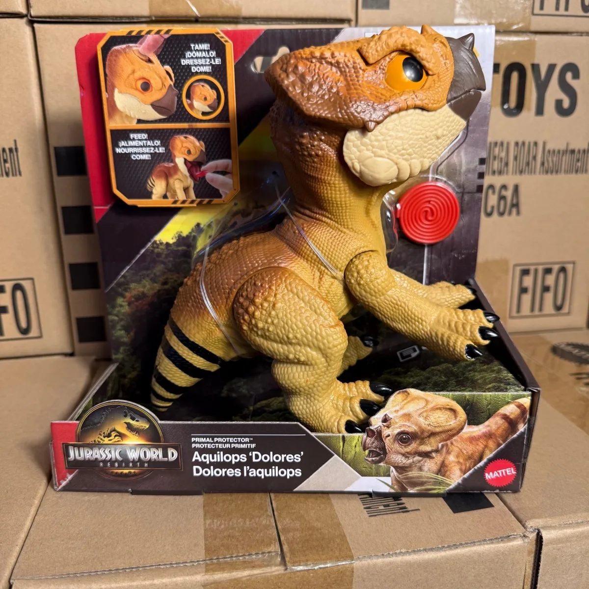 

Mattel Мир Юрского периода Модель динозавра Акваллипс «Долорес» Фильм Ревущие домашние животные Звуковые эффекты Орел Дракон Милая игрушка JGC01 Детский подарок